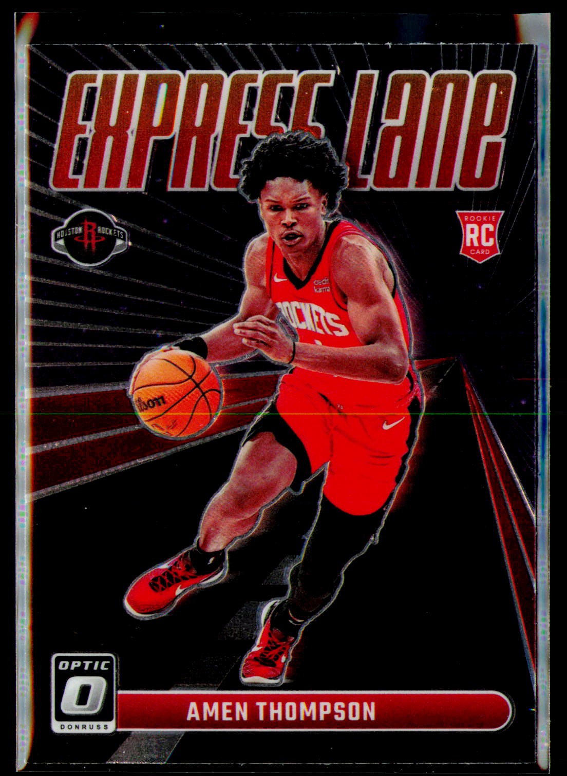 2023-24 Donruss Optic #2 Amen Thompson Express Lane Purple