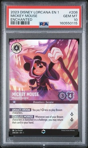 Mickey Mouse Wayward Sorcerer PSA 10