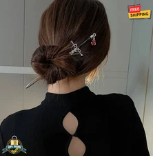 Vintage Sword Hairpin Chinese Style Hair Stick Ponytail Holder for Women