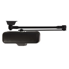 Brinks Light Duty Residential Hold Open Door Closer Ada Matte Black Matte Black