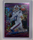 2025 Panini Prizm Josh Allen No Huddle Purple /75 #167 Bills
