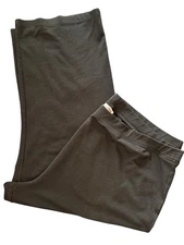 Chelsea Studio Black Pull-On Soft Knit Career Casual Pants, Womens Size 36W