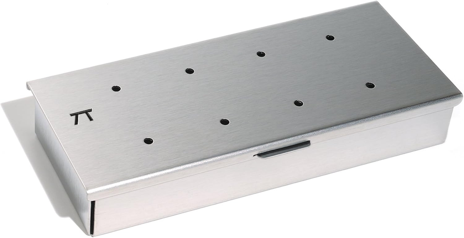 Outset Grill Wood Chip Smoking Box, Stainless Steel