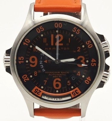 Hamilton Khaki GMT Air Race Automatik - H776650 - Edelstahl mit 2 Bänder.