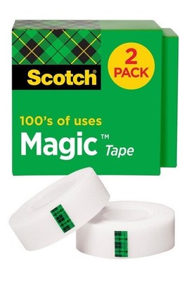 Scotch  Magic Tape 810K2, 3/4 in x 1000 in (19 mm x 25