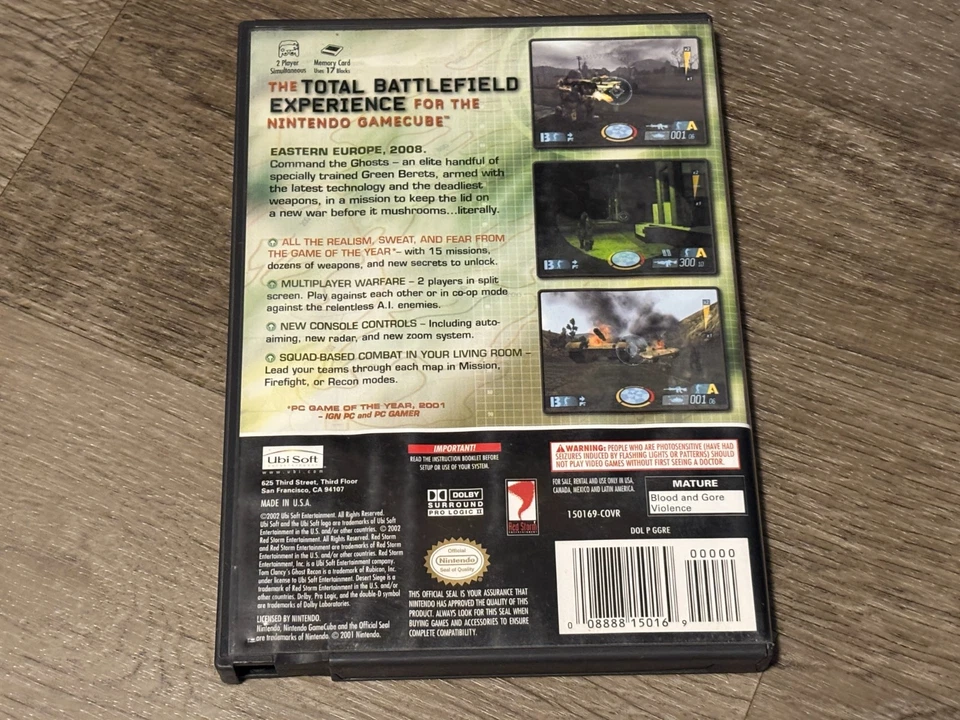 Tom Clancy's Ghost Recon Nintendo Gamecube Completo CIB Auténtico Foto 4 de 4