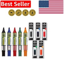 Pilot BeGreen Refillable Dry Erase Markers, 5-Pack Assorted Colors 5 Refills
