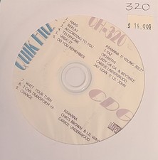 Hard replay, telephone, undo it, according to you, change QUIK HITZ Karaoke CDG