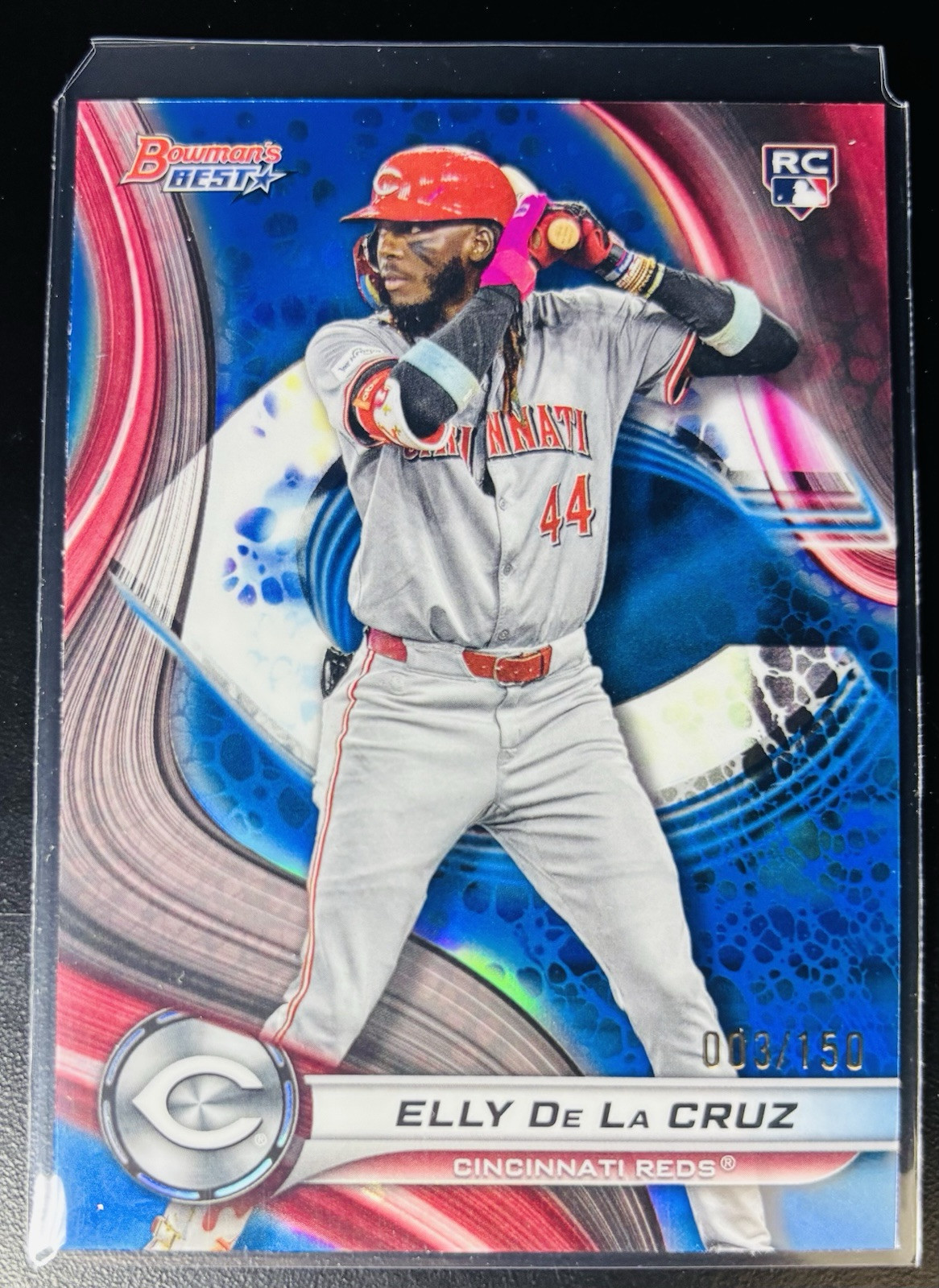 Elly De La Cruz 2024 Bowman’s Best #20 Blue Refractor /150 Rookie RC Reds