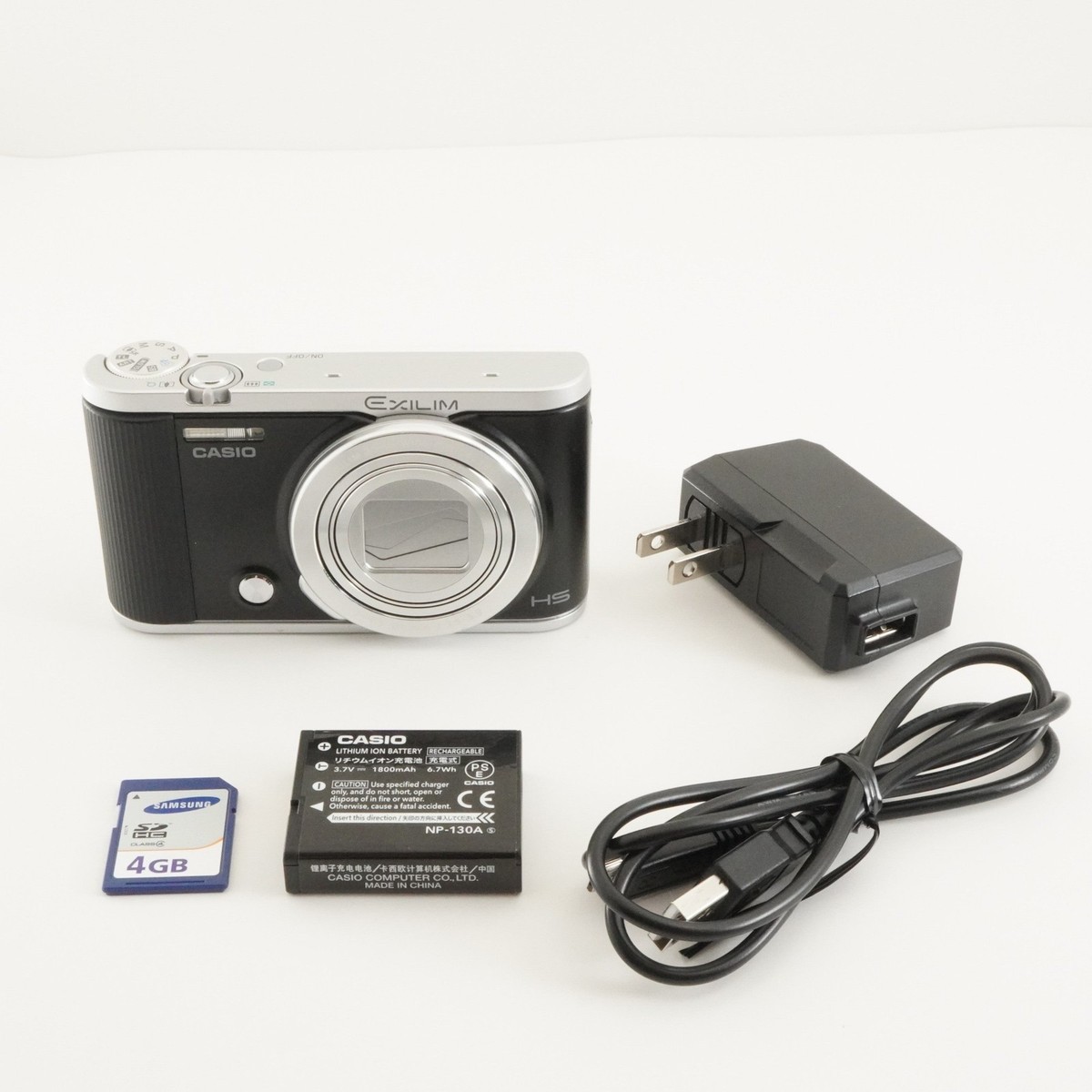 CASIO EXILIM EX-ZR1800 Black With 4GB SDHC Card Digital Camera