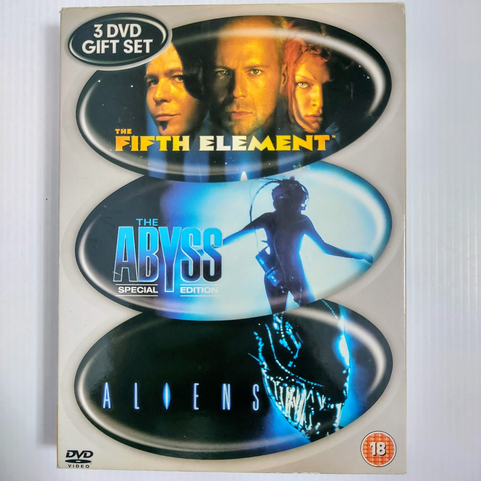 The Fifth Element, The Abyss, Aliens 3-Disc DVD Gift Set Box Set Sci-Fi