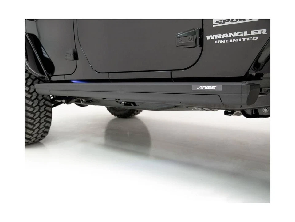 Aries Actiontrac Powered Running Boards Fit 2017-2024 Nissan Titan/XD Crew Cab Foto 3 de 4