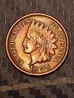 1896 Indian Head Cent 1c Choice Uncirculated