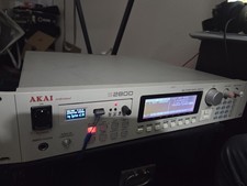 Akai S2800 Sampler   Upgraded Display, Gotek USB Floppy Emulator, 5MWords RAM