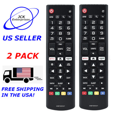 2X AKB75095307 Replace Remote Control for LG Smart TV 50UN7000PUC 65UN7000PUD