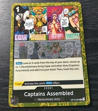 One Piece CCG Captains Assembled Foil OP12-097 NM