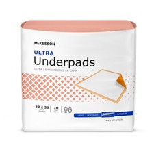 500 McKesson Ultra Heavy Absorbency Adult Bed Pad Disposable Underpads 30x36"