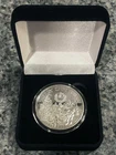 1985 Merry Christmas Santa Under The Tree 1oz .999 Fine Silver Round RARE