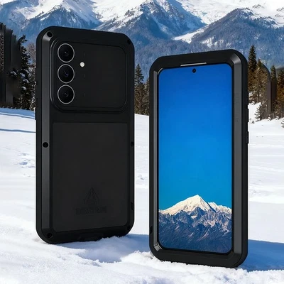 LOVE MEI Shockproof Rugged Metal Armor Case For Samsung S25 FE S23 Ultra S24 S22