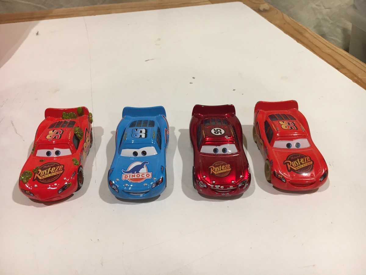 Disney Pixar Cars 1:55 Scale - 4 Lightning McQueen Different