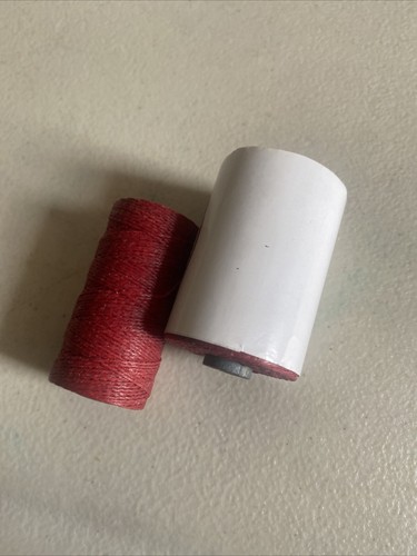 Irish Waxed Linen Thread Country Red (50gr, 100y) 4Ply Cording Crawford - Picture 4 of 4