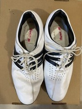 Adidas Tour 360 Mens 9 White/Black Golf Shoes w/ 3D Fit Foam- EVG 791003