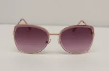 Nine West by FGX INT Pink Gold Butterfly Womens Sunglasses 100%UV 51348RNJ653