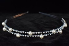 BLING Beautiful Rhinestone/Faux Pearl Headband - Brilliant Sparkle 