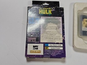 THE INCREDIBLE HULK Sega Game Gear gamegear Complete In Box CIB USA
