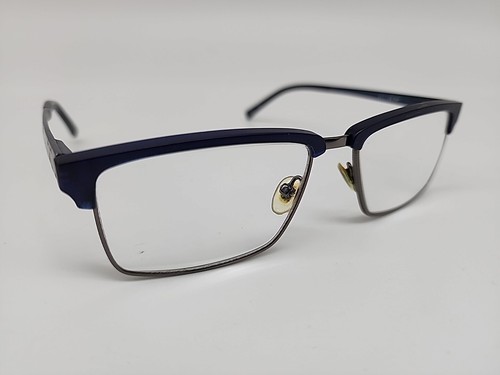 HELIO 4305 54/16/143 NAVY PISTOLA TORTUGA GUNMETAL FLEX BISAGRA GAFAS ITALIA - Imagen 3 de 11