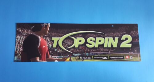 TOP SPIN 2 Tennis 2006 Video Game Store Display Ceiling Sign X-Box Nintendo  - Picture 1 of 1