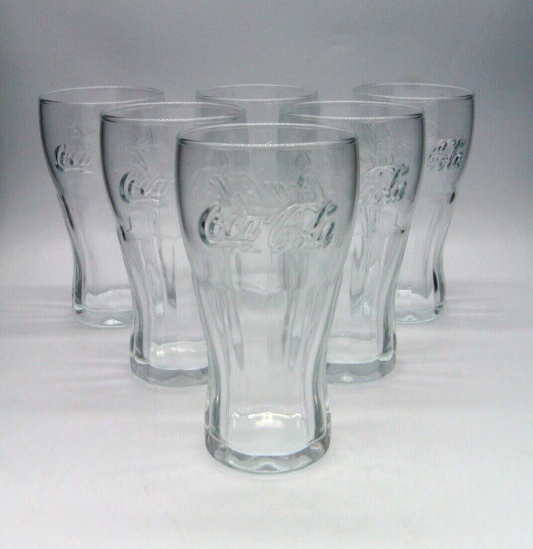 6 Stück Coca Cola Gläser Konturglas 0,2l, Glas, Rastal NEU OVP Softdrink