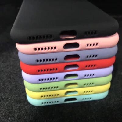 Case For iPhone 17 Air 16 15 14 13 12 Pro Max 11 Liquid Silicone Soft Case Cover - Image 1 of 4