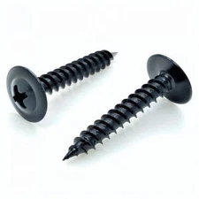 #8 x 1" Black Phillips Modified Truss Head Wood Screws, 500 Qty (BCP1109)