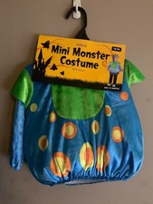 NWT Infant Halloween Costume Mini Monster Age 6-12 Months - Costume with Hood