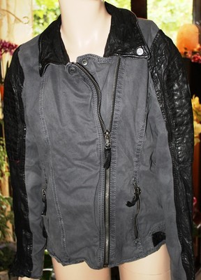 Gipsy Mauritius Damen Lederjacke  Deva CLPOV , Anthrazite, Größe L Jacke Leder