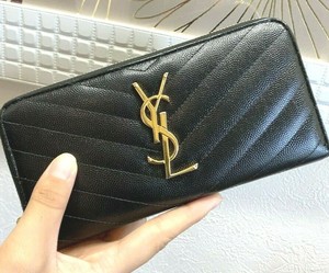 ysl monogram zip wallet