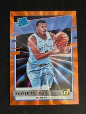 Xavier Tillman 2020 Donruss Holo Orange Laser #218 Basketball Card