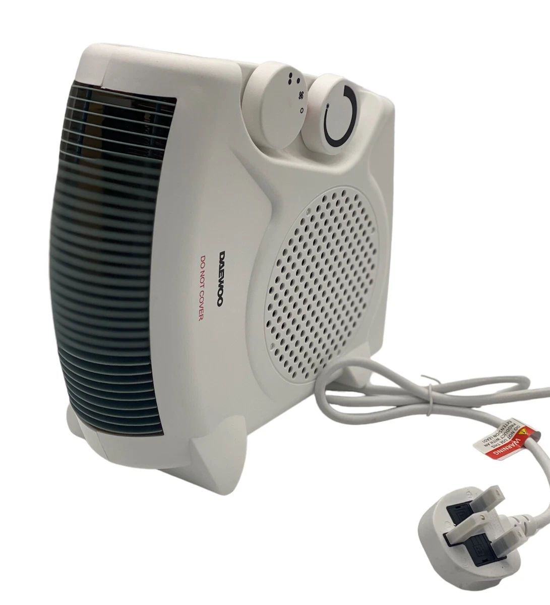 DAEWOO® Electric 2000W Upright u0026amp; Flat Portable Fan Heater with Cool Air  Function | eBay