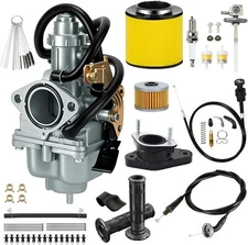 Carburetor Air Filter Throttle Choke Cable Kit For Recon 250 TRX250 TRX250TE ATV