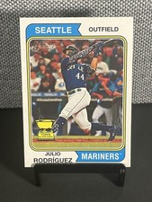 2023 Topps Heritage JULIO RODRIGUEZ Base Rookie Card #18 RC Gold Cup Mariners