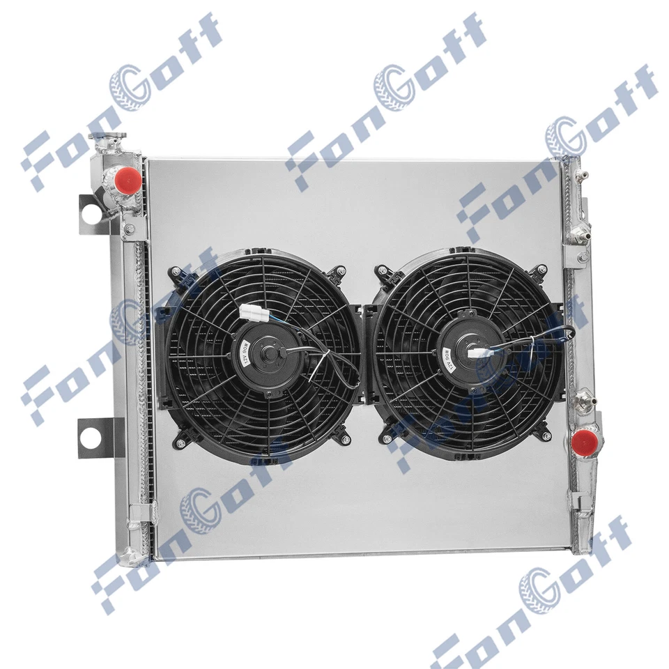 3 Row Radiator Shroud Fan For 2003-2009 2006 Toyota 4Runner Lexus GX470 V8 4.7L Foto 3 de 4