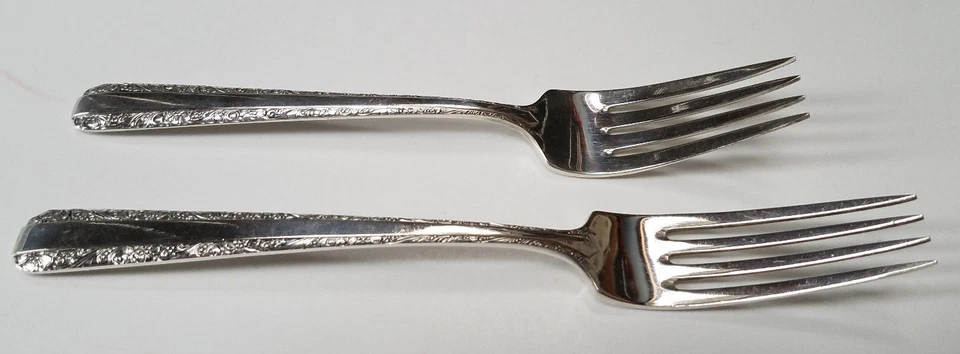 JUEGO DE 4 VELAS TOALLA VINTAGE PLATA ESTERLINA 925 AJUSTE PARA CENAR Como Nuevo Foto 3 de 4