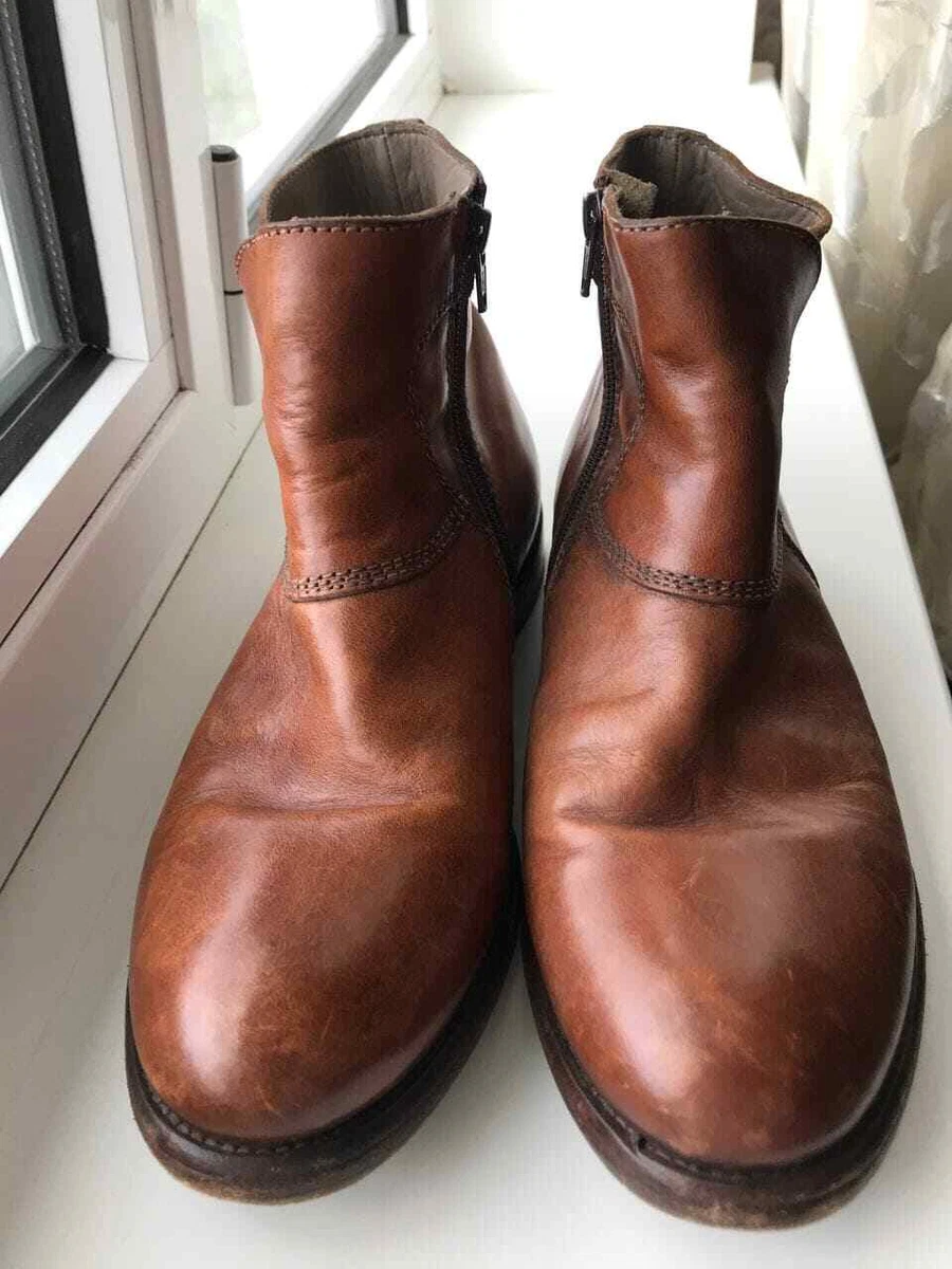 Moma leather ankle boots - Brown