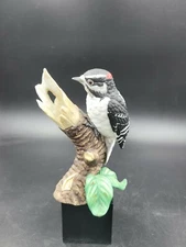 1989 Lenox Porcelain Downy Woodpecker Bird Figurine