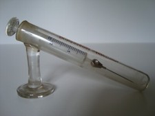 Antica siringa in vetro da 2 cc (con provetta di contenimento)