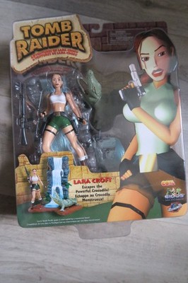 Action Figur Tomb Raider Lara Croft escapes the powerful crocodi Eidos Playmates