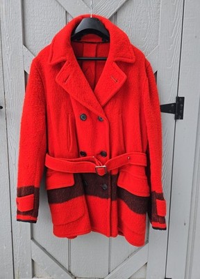 Vintage Hudson s Bay Blanket Coat Med 1950s 