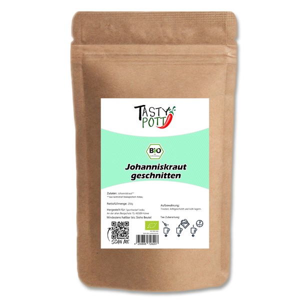 Tasty Pott Bio Johanniskraut Geschnitten (100G) Teegenuss Tee KräUtertee Auszeit-image