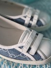 Gucci Women’s Blue Denim GG Logo Slip-On Ballet Flats EU 40  — photo 1